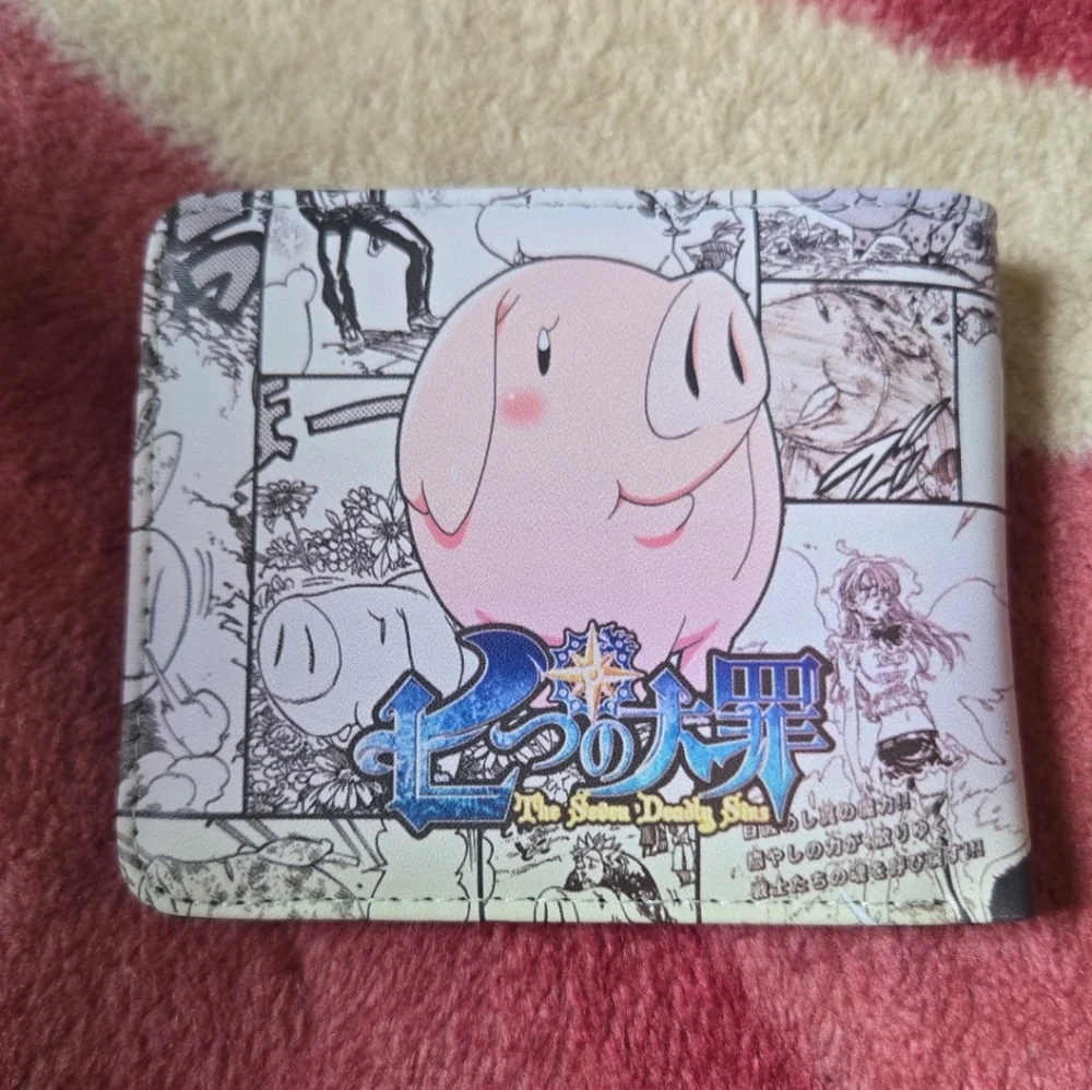 New seven deadly sins anime manga leather wallet